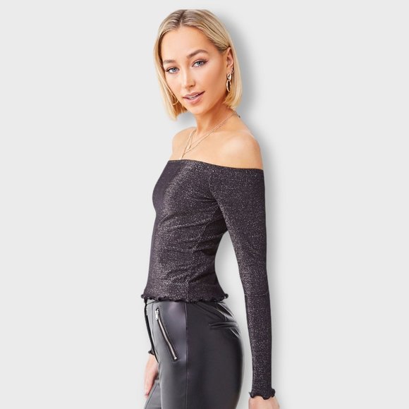 Metallic Lettuce-Edge Top - Picture 4 of 6